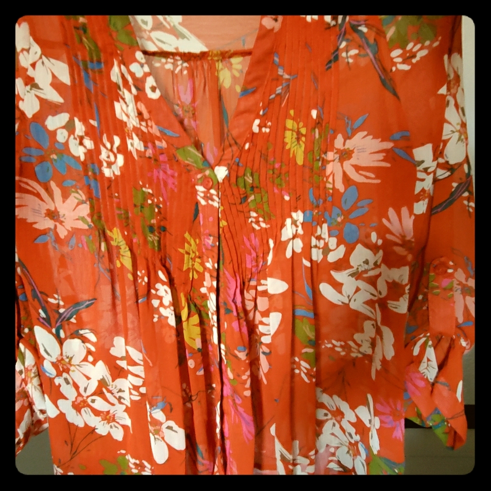 Floral kimono style top